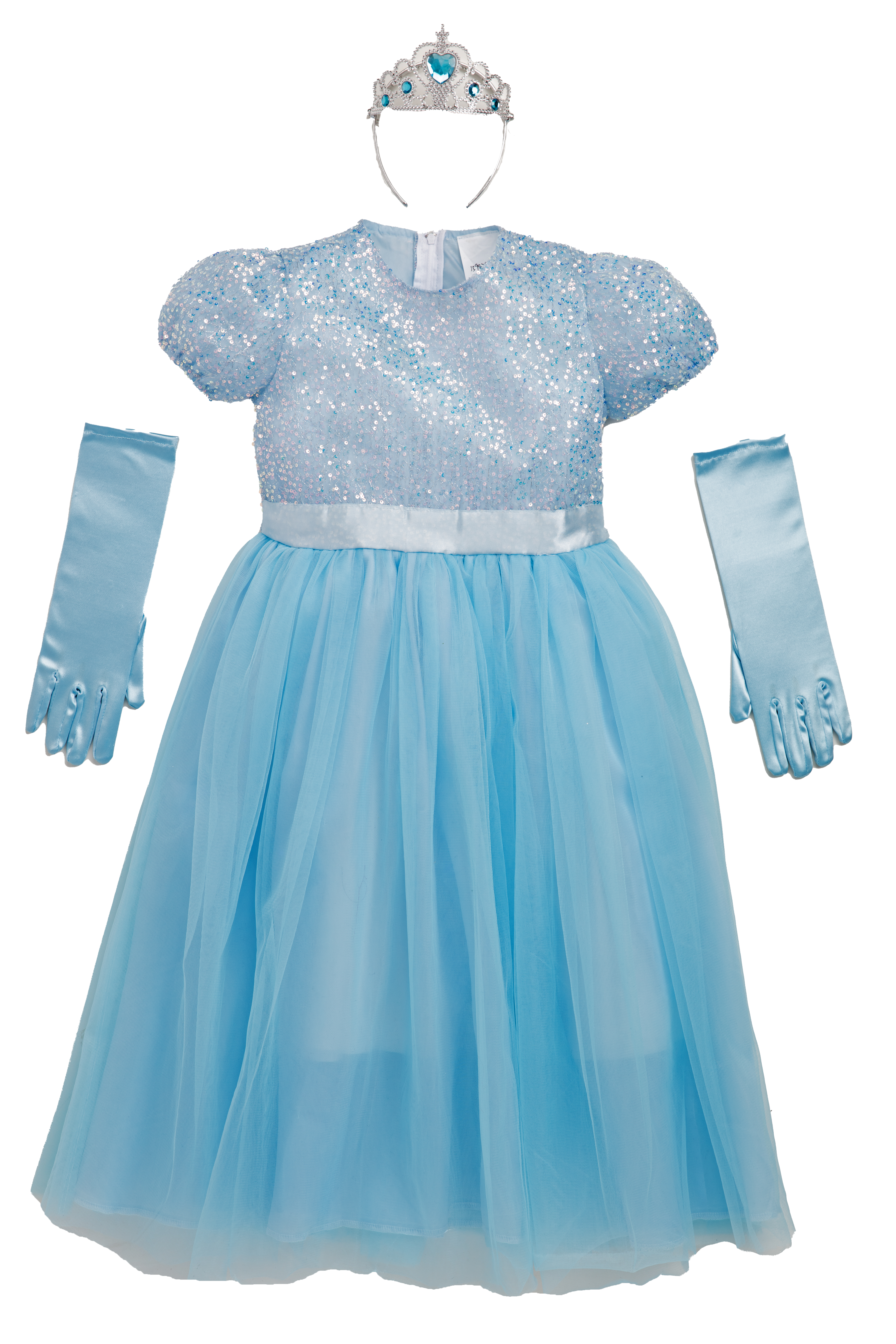 rubies-blaue-leucht-prinzessin-kost-m-kleid-mit-krone image 3