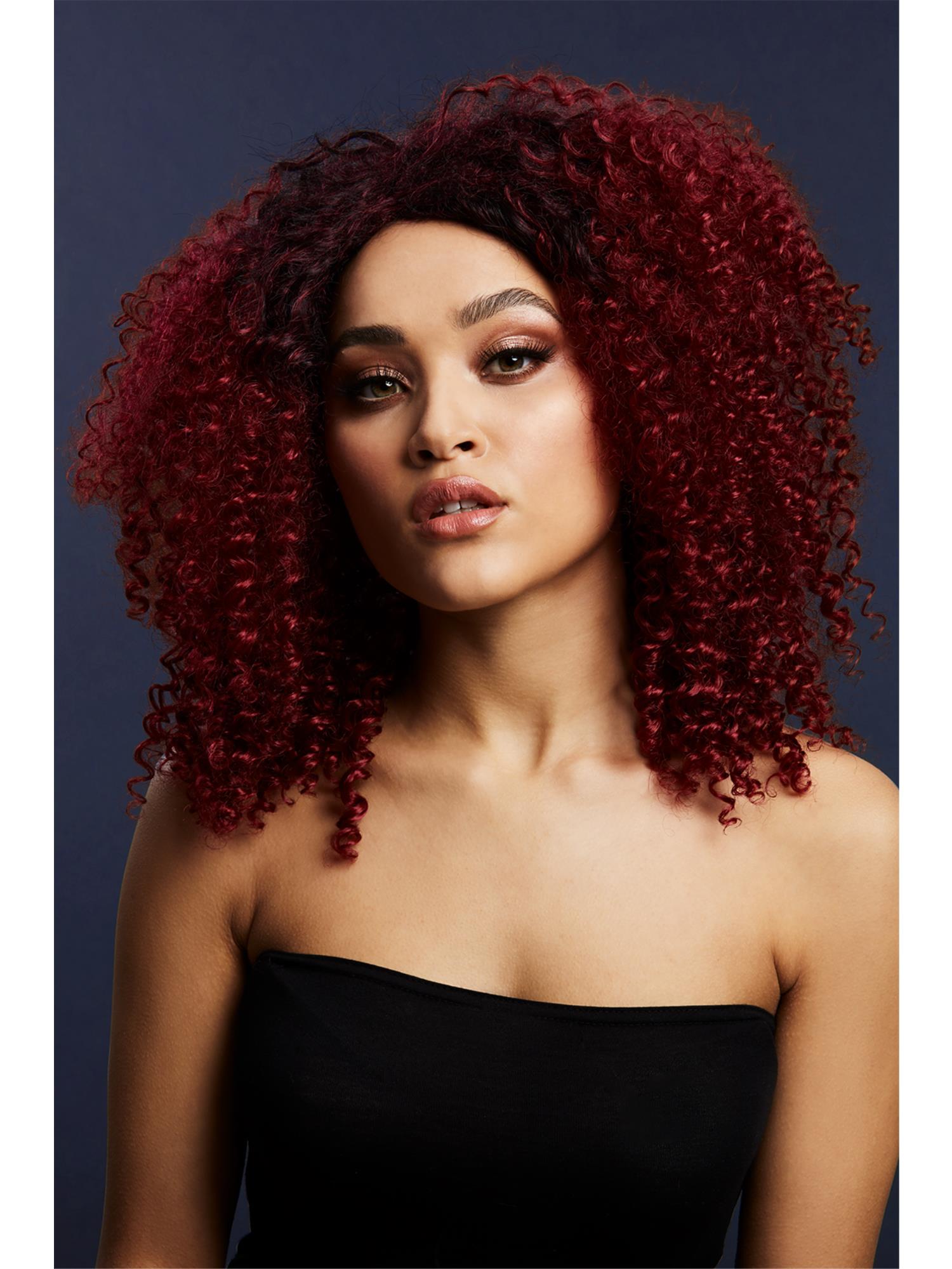 smiffys-fever-lizzo-per-cke-locken-caramel-40-cm-damen image 3