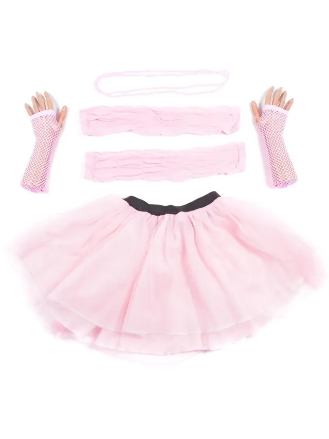 smiffys-fever-baby-pink-tutu-rosa-plus-size-mit-set image 1