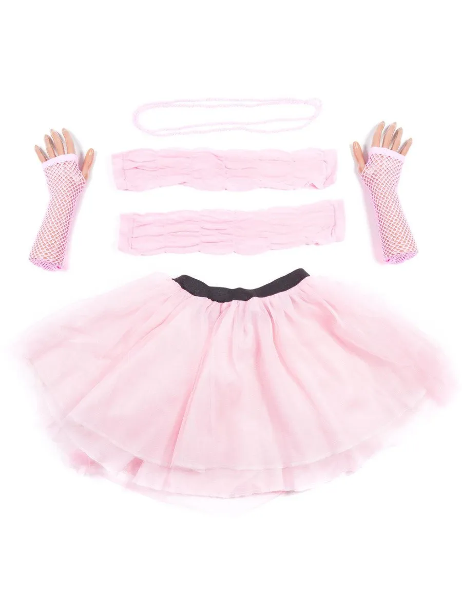 smiffys-fever-baby-pink-tutu-rosa-plus-size-mit-set image 1