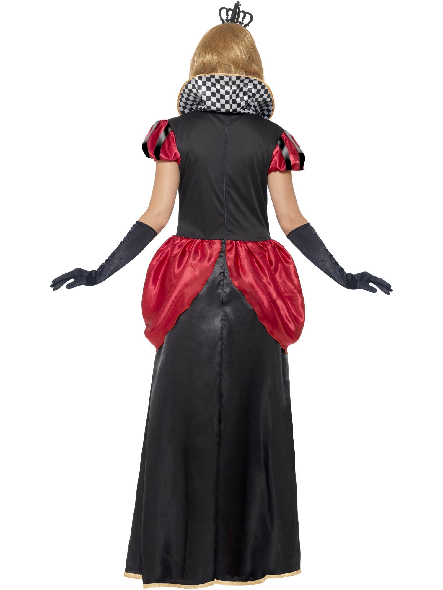smiffys-fever-royal-red-queen-kost-m-rot-mit-krone-damen image 2