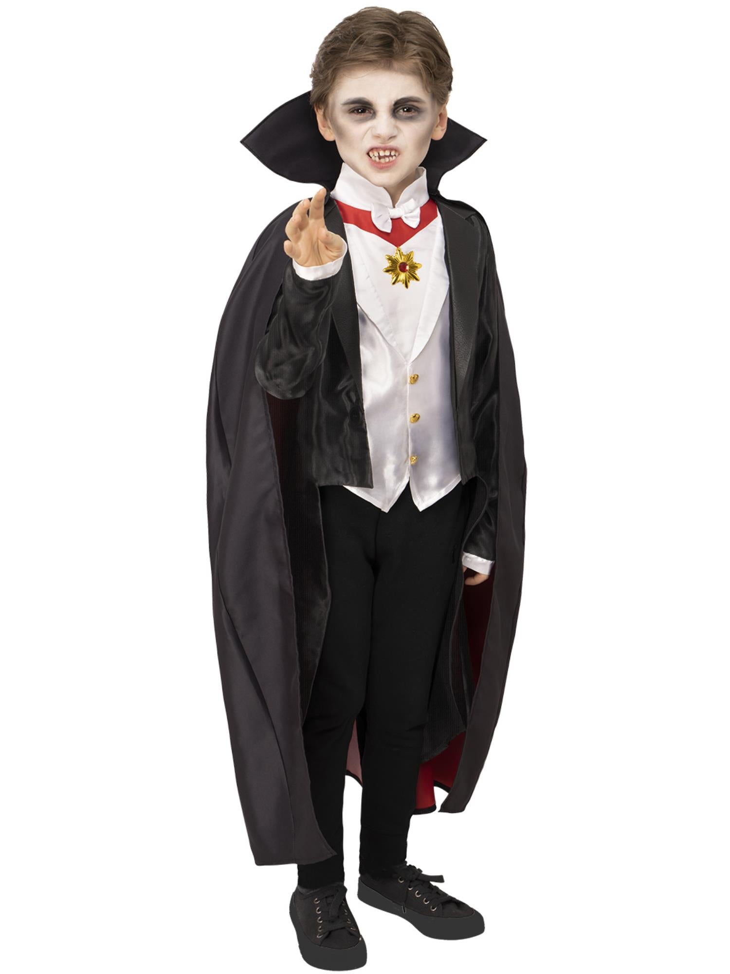 smiffys-fever-dracula-kost-m-kinder-vampir-s-4-6-umhang image 4