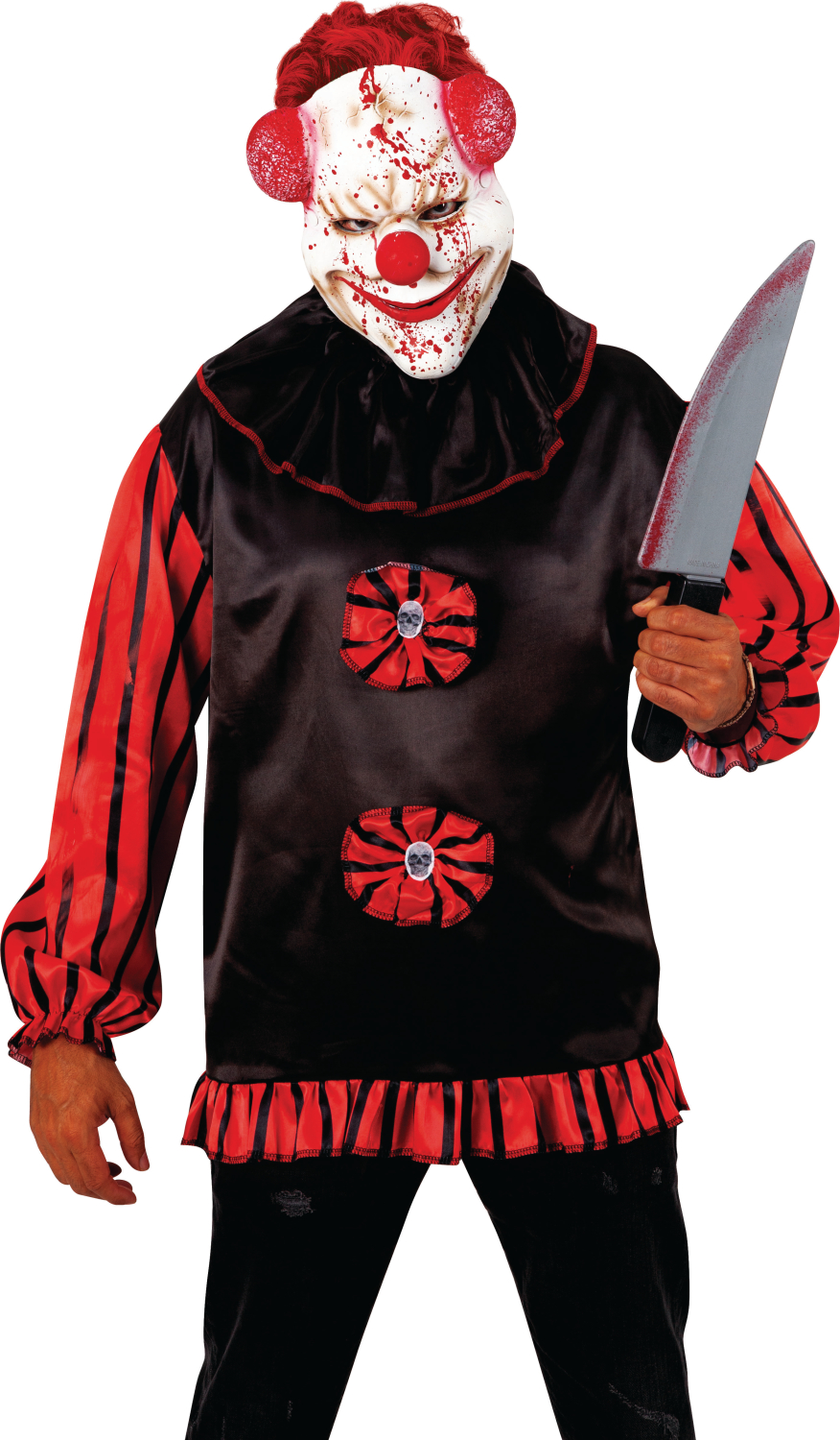 rubies-blutiger-clown-halbmaske-polyurethan-halloween image 1