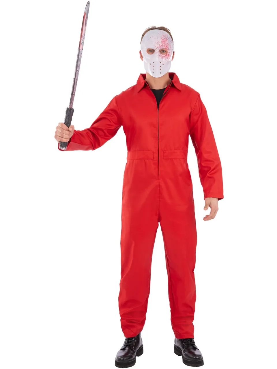smiffys-fever-bank-robber-kost-m-rot-overall-herren image 1