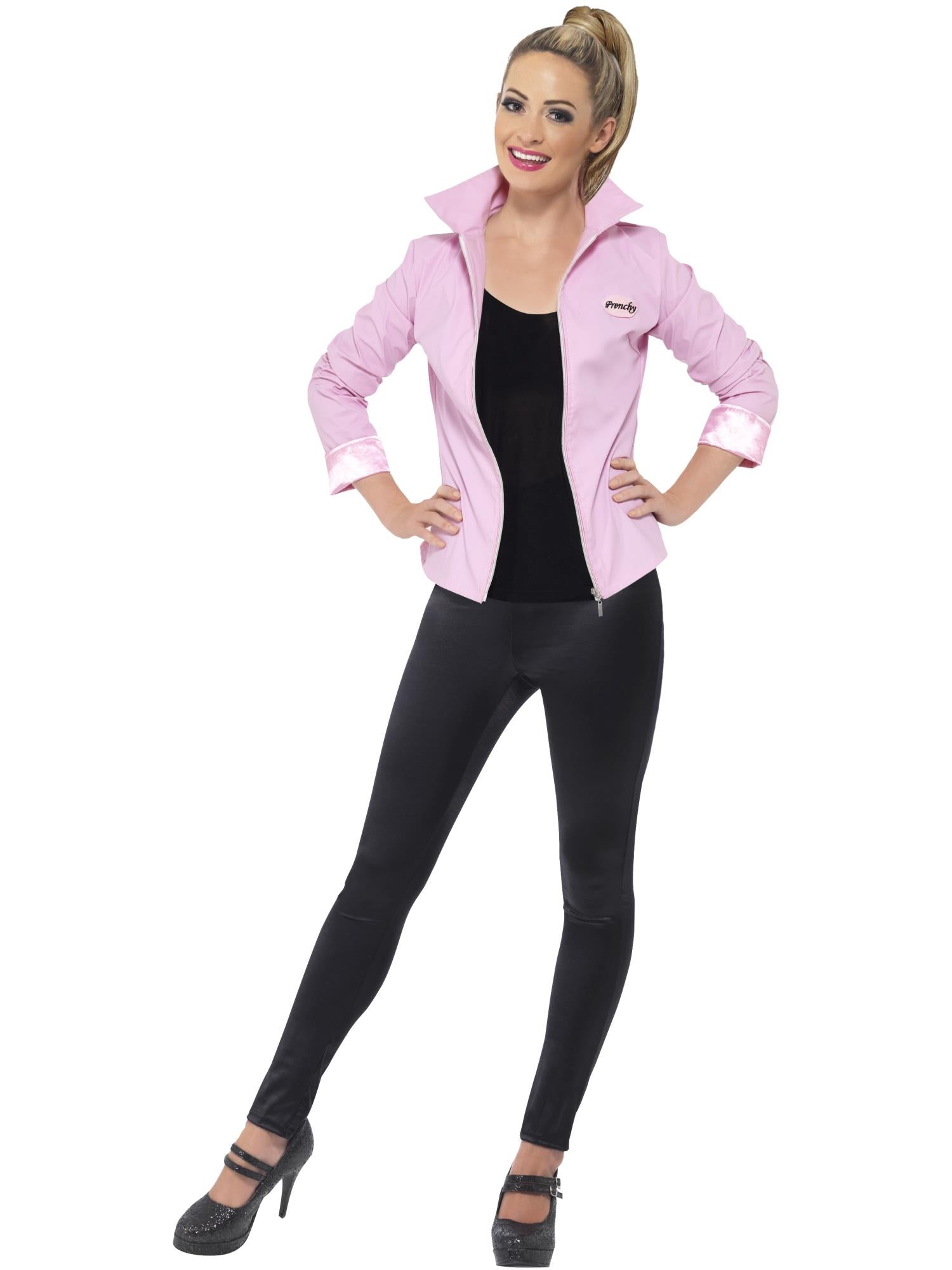 smiffys-fever-grease-deluxe-pink-ladies-jacke-rosa-gr-m image 1