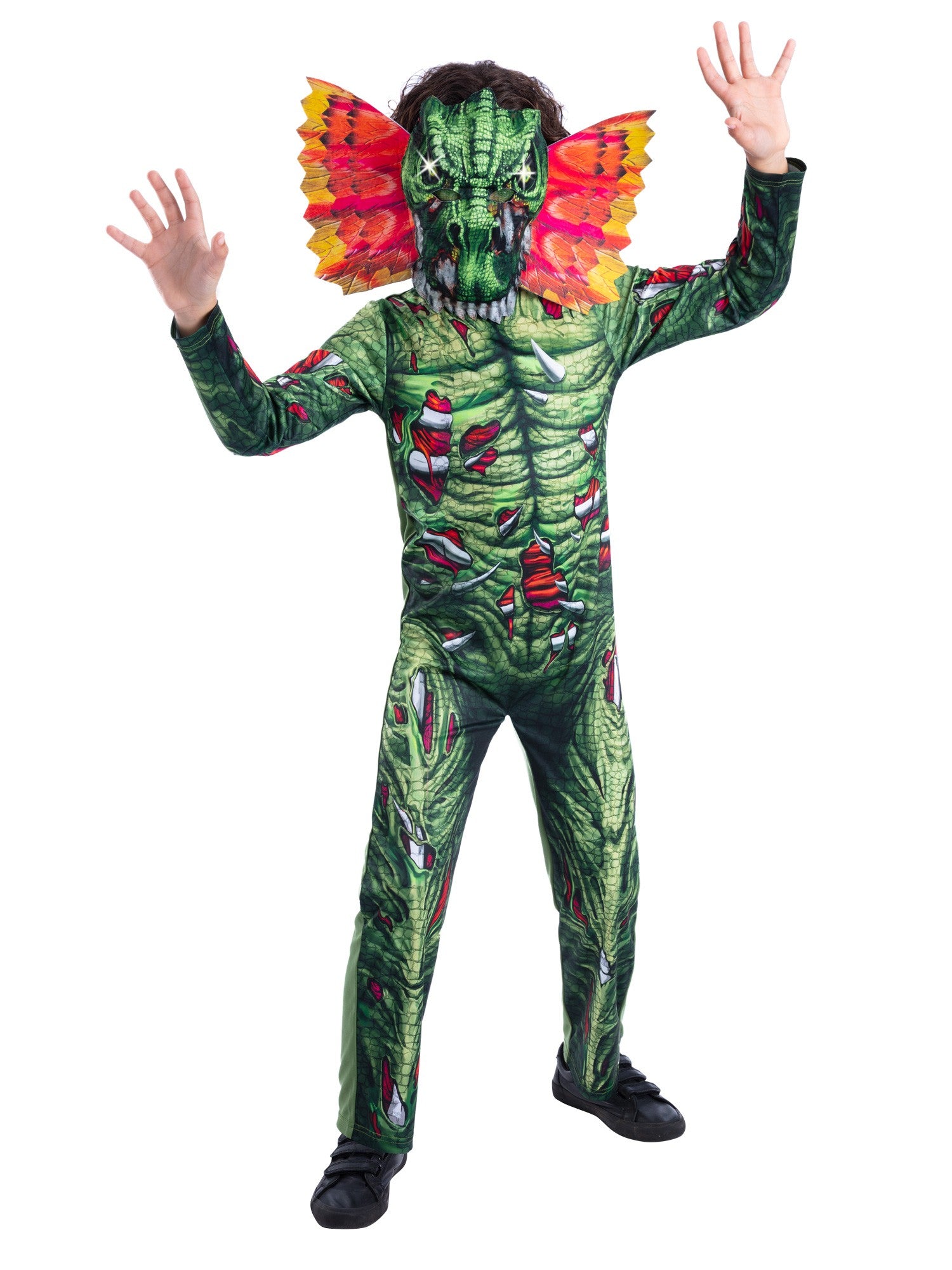smiffys-fever-zombie-dilophosaurus-dino-kost-m-m-7-9-led image 4