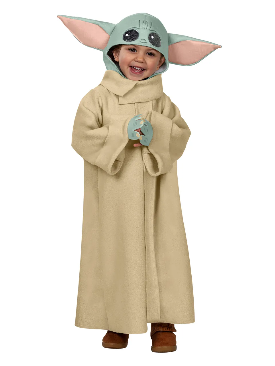 rubies-grogu-kost-m-mantel-mit-kapuze-baby-yoda-fleece image 1