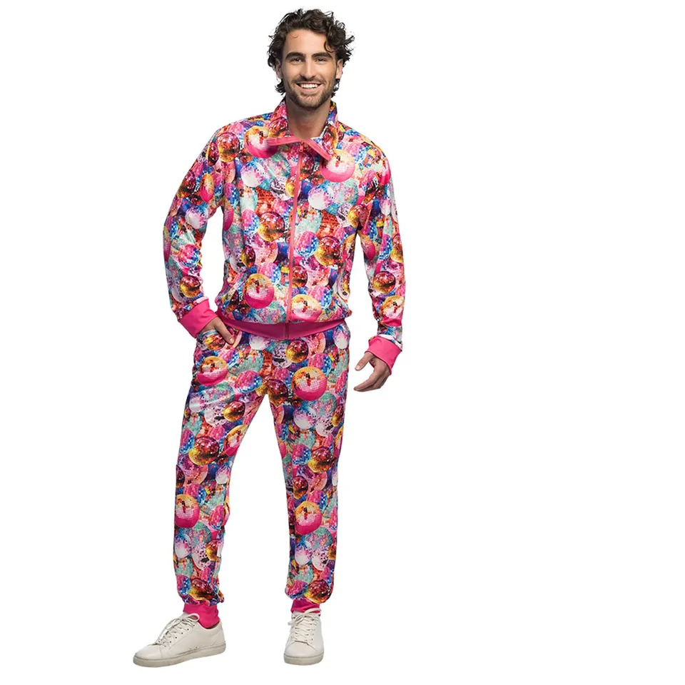 boland-retro-trainingsanzug-herren-gr-l-80er-discokugel image 1