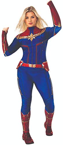 rubie-s-deluxe-captain-marvel-kost-m-damen-rot-blau image 6
