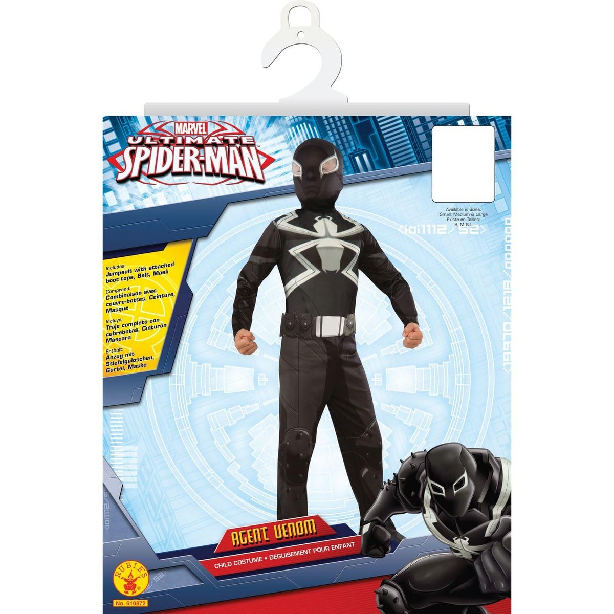 rubie-s-deluxe-agent-venom-kinderkost-m-gr-l-mit-maske image 2