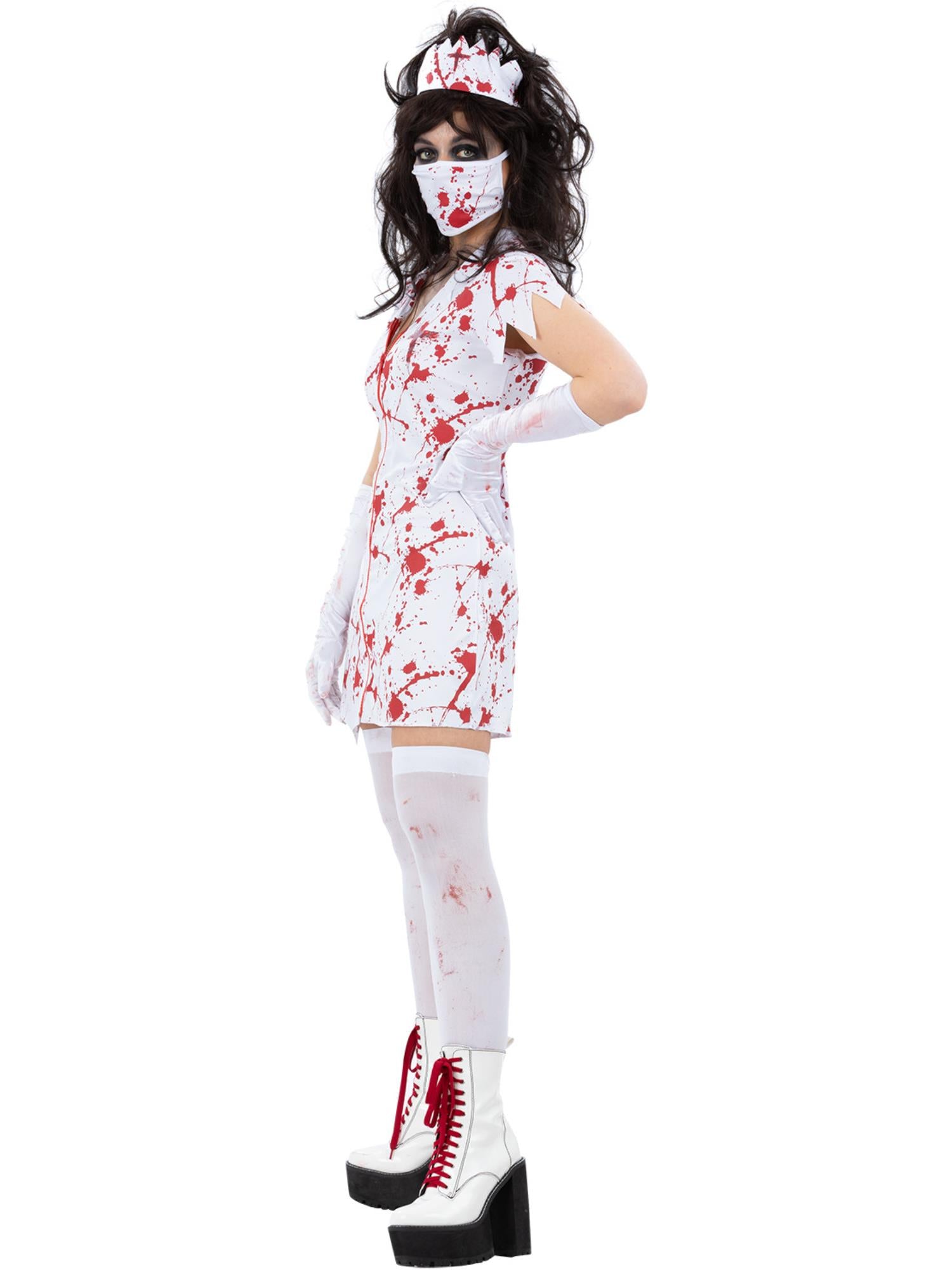 smiffys-fever-zombie-krankenschwester-kost-m-damen-m-blut image 3