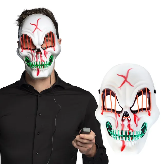 boland-led-maske-mit-licht-horrormaske-karneval-halloween image 1