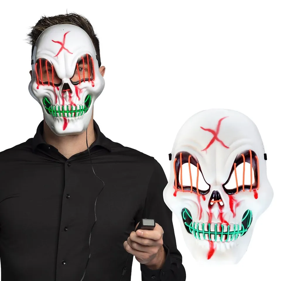boland-led-maske-mit-licht-horrormaske-karneval-halloween image 1