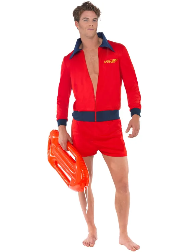 smiffys-fever-lifeguard-kost-m-herren-rot-m-mit-jacke image 1