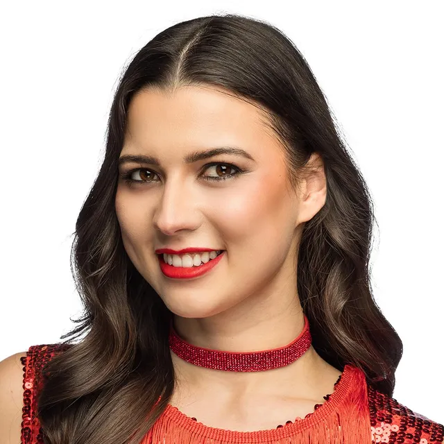 boland-accessories-crystal-choker-halskette-rot-glitzersteine image 1