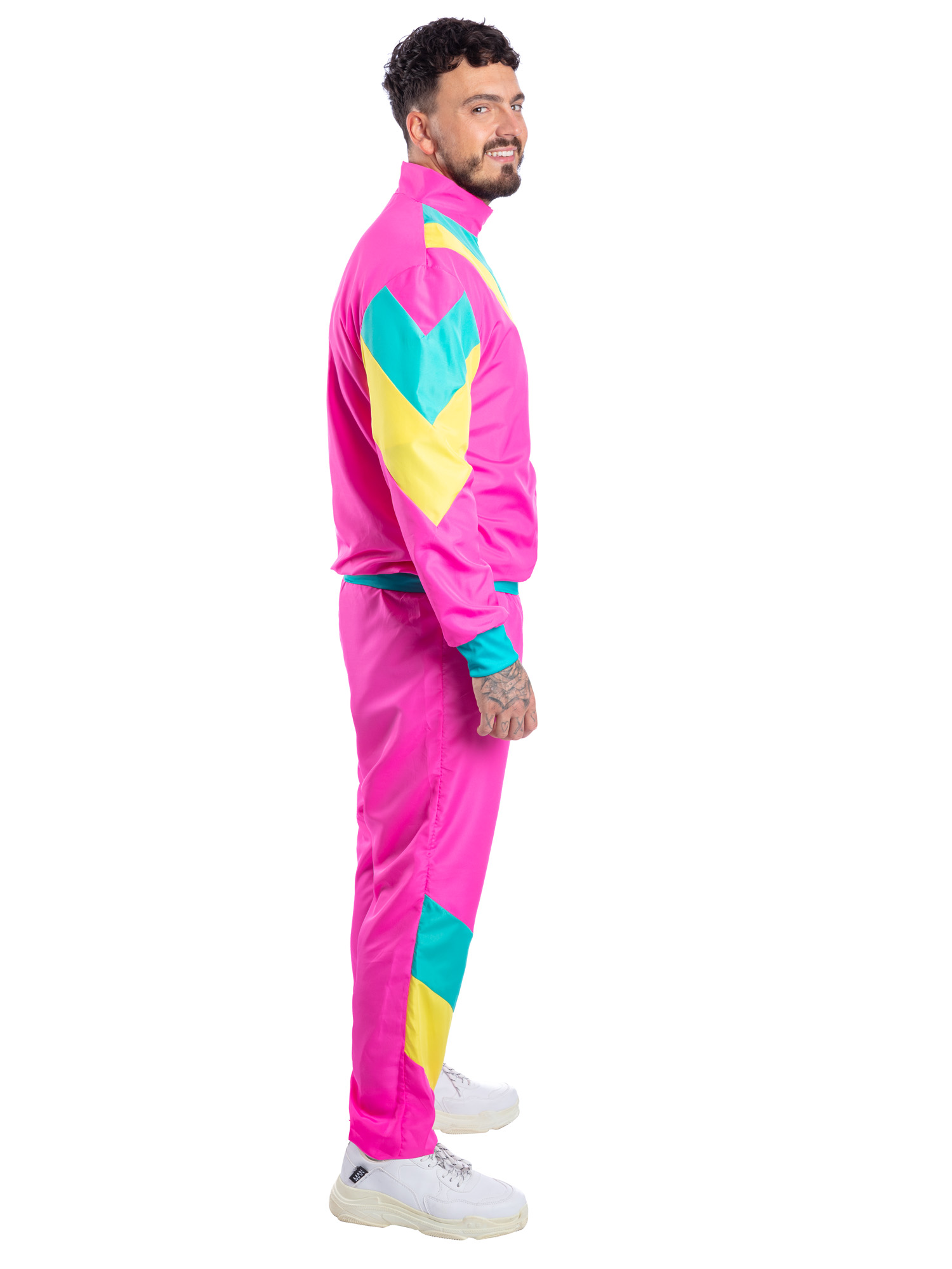 rubies-sport-80-80er-kost-m-herren-l-jogginganzug-neon image 2