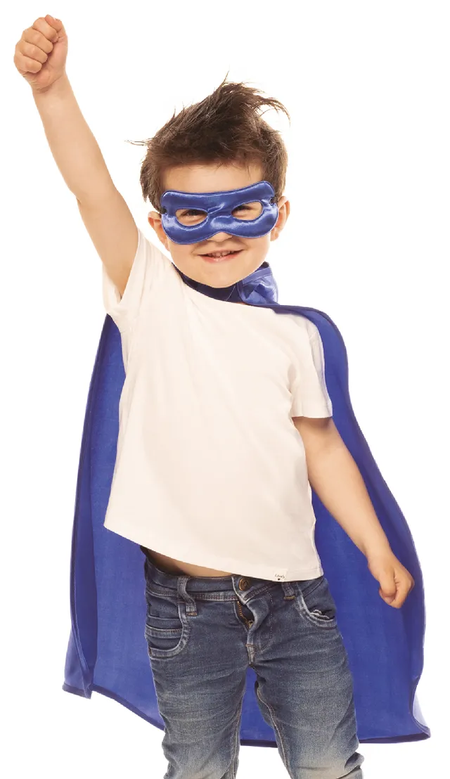 rubies-superheld-cape-mit-maske-blau-einheitsgr-e image 1