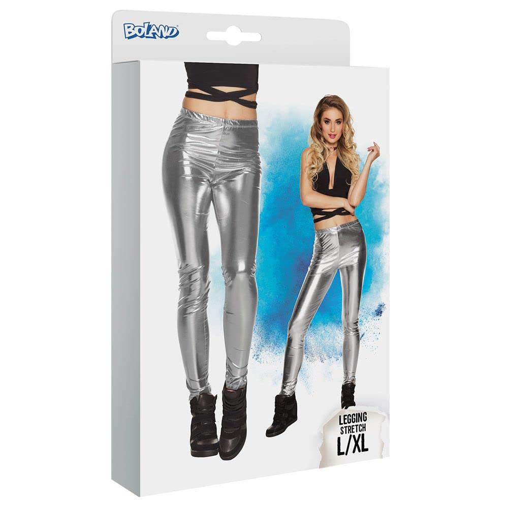 boland-glance-leggings-silber-gl-nzend-damen-gr-m image 4