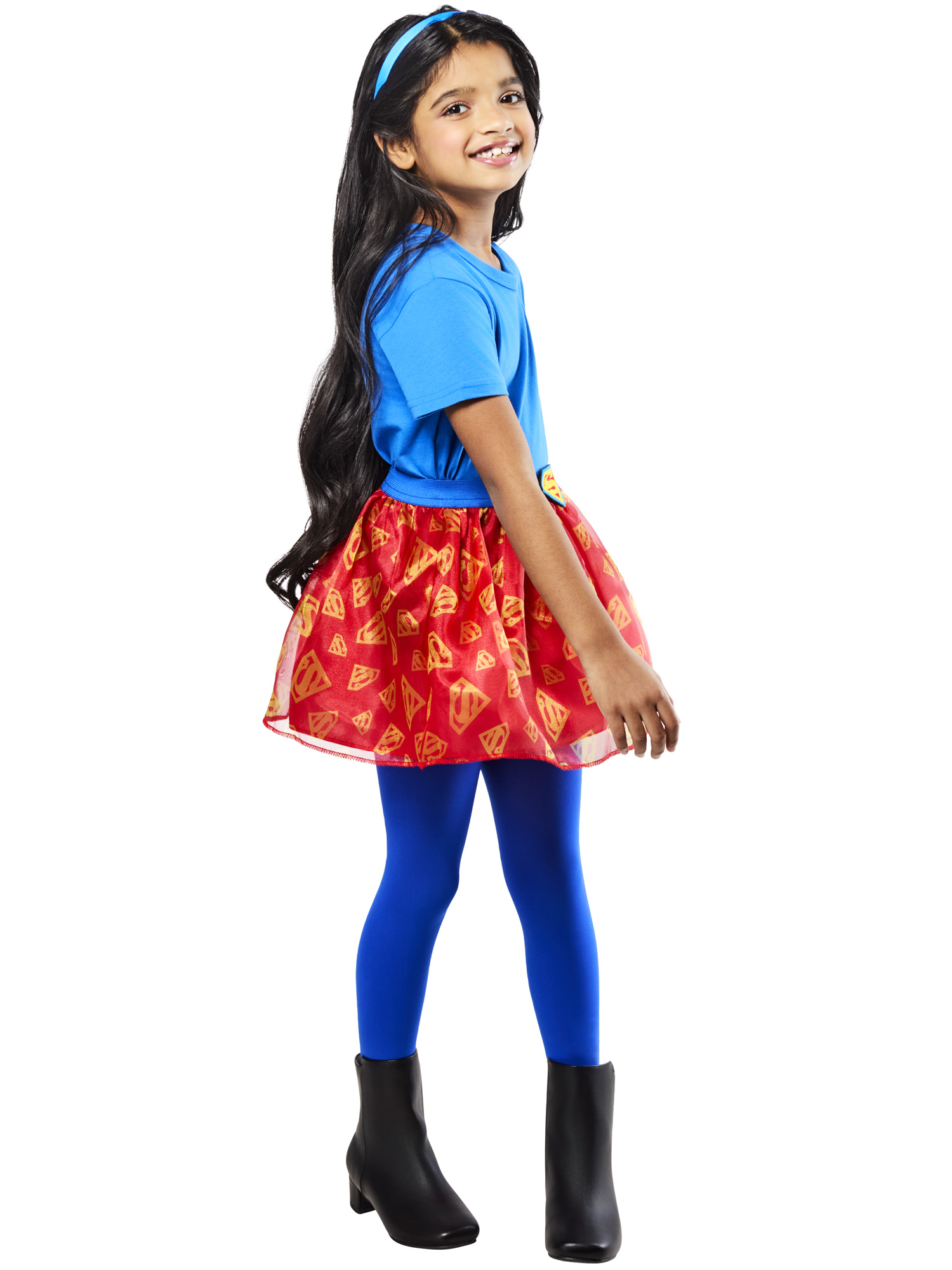 rubies-supergirl-tutu-set-rock-haarreif-5-8-jahre-glitzer image 6