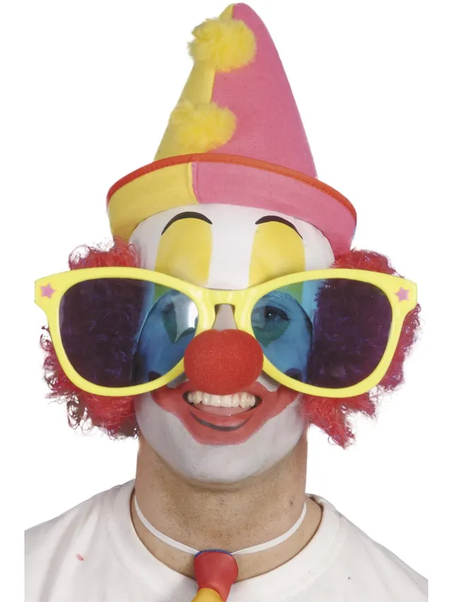 smiffys-fever-riesensonnenbrille-bunt-xxl-clown-brille image 1
