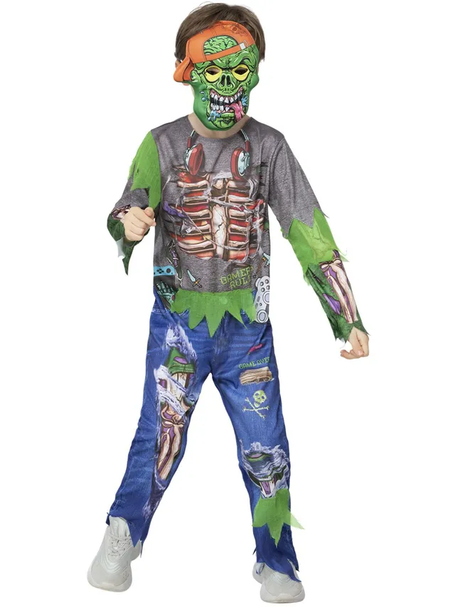 smiffys-fever-zombie-gamer-kost-m-overall-maske-gr-m-7-9 image 1