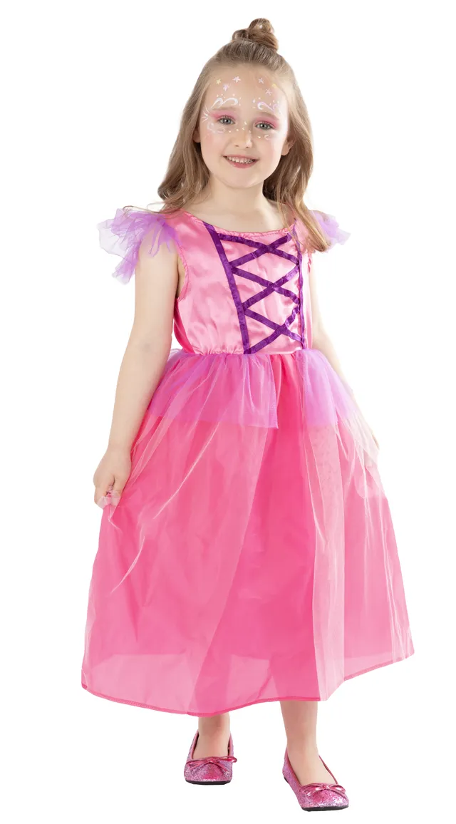 rubies-d-guisements-princesse-rose-prinzessinnenkost-m-rosa-satin image 1