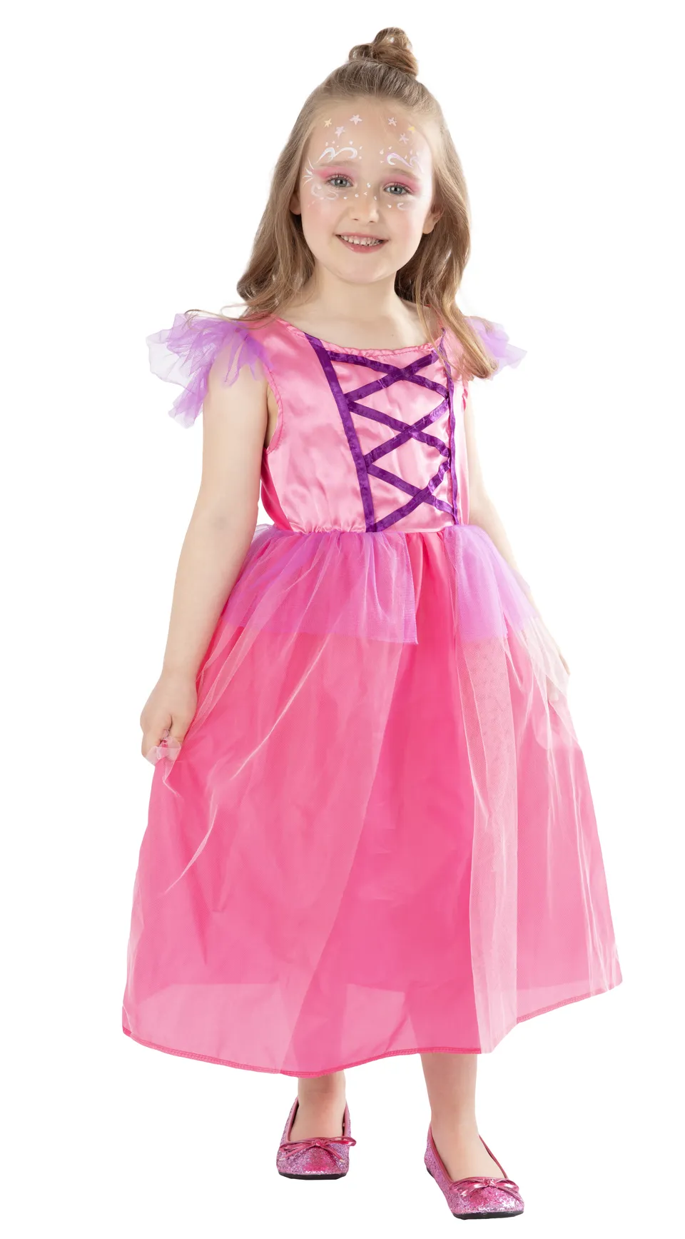 rubies-d-guisements-princesse-rose-prinzessinnenkost-m-rosa-satin image 1