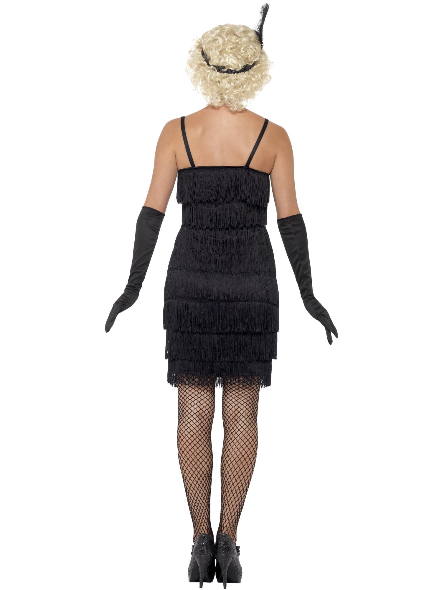 smiffys-fever-flapper-kost-m-schwarz-fransen-kleid-m-20er image 2