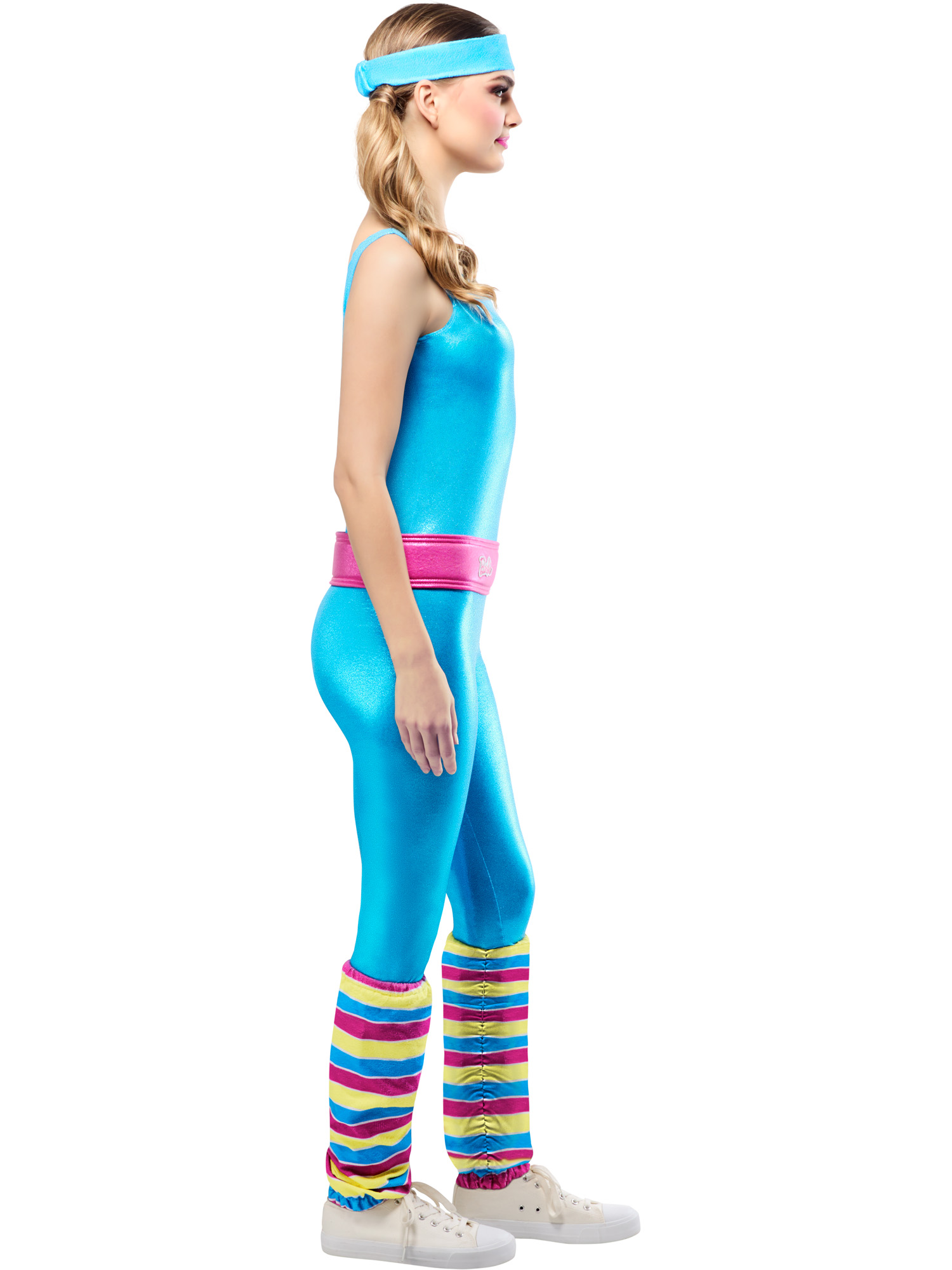 rubies-barbie-aerobic-damenkost-m-blau-mit-stulpen image 4