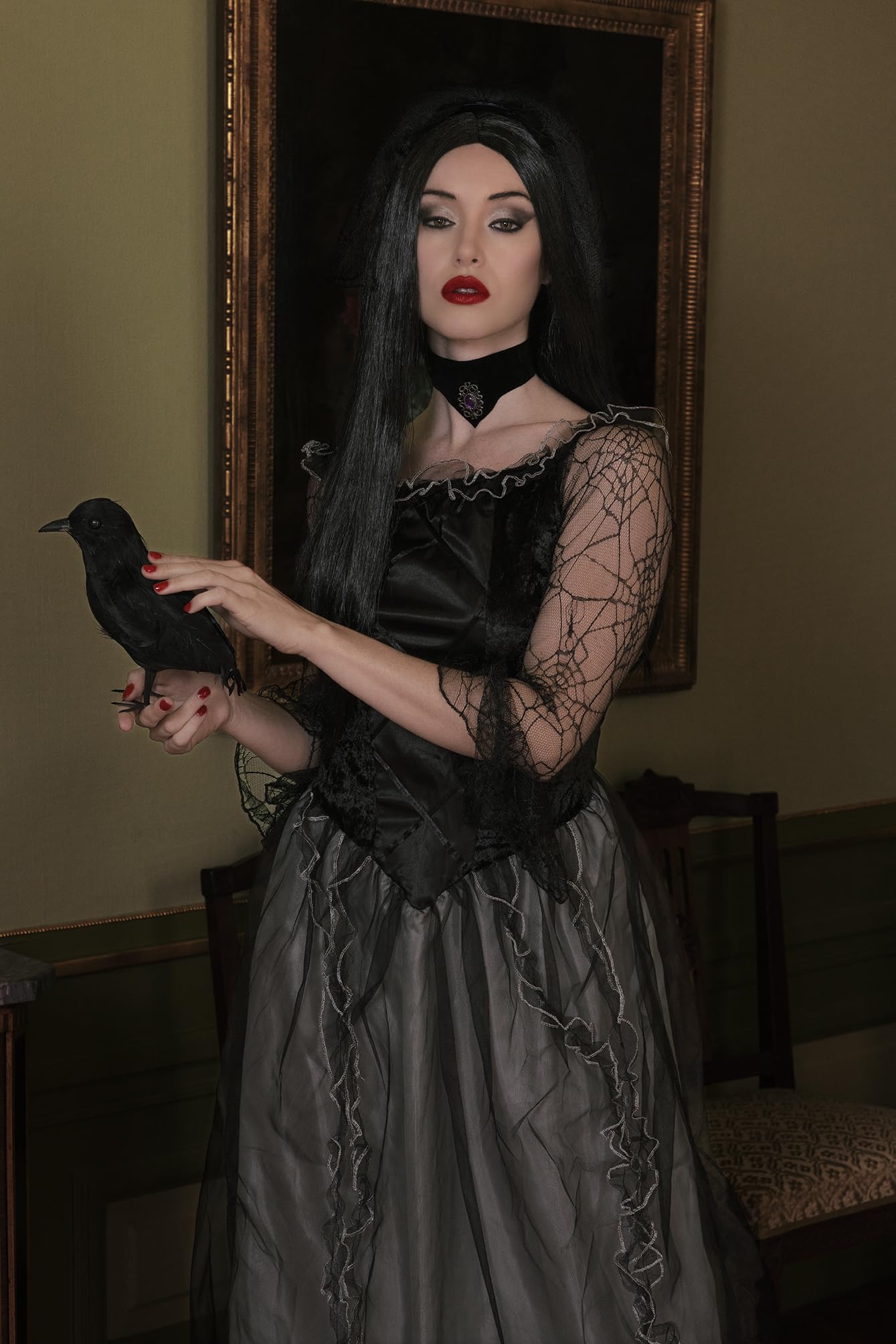 boland-wigs-hexenper-cke-schwarz-lang-kunsthaar image 4