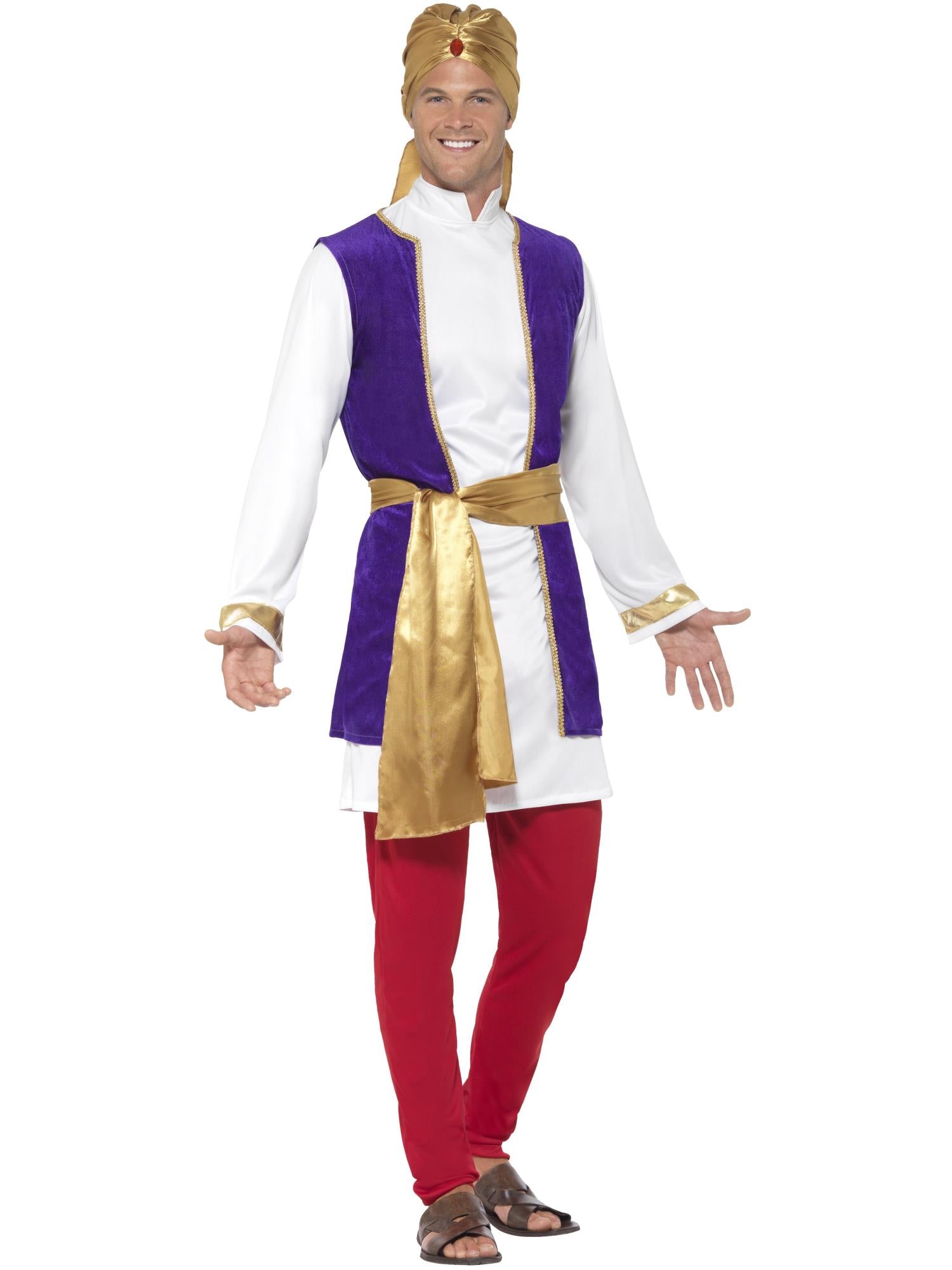 smiffys-fever-arabian-prince-kost-m-5-tlg-herren-lila-rot image 1