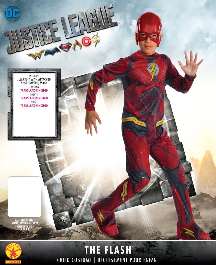 rubies-deluxe-flash-justice-league-kinderkost-m-l-8-10-jahre image 2