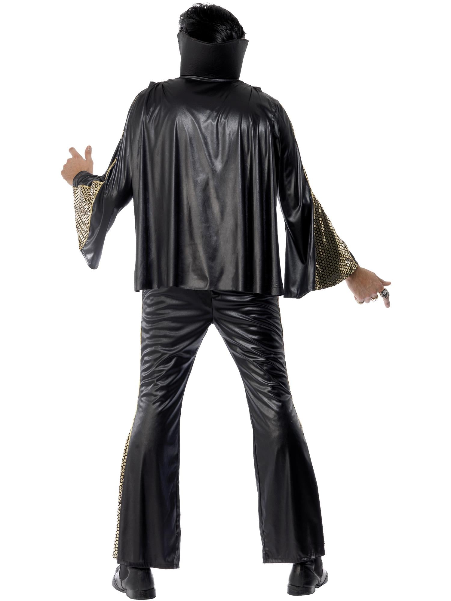 smiffys-fever-elvis-kost-m-herren-schwarz-gold-gr-m image 2