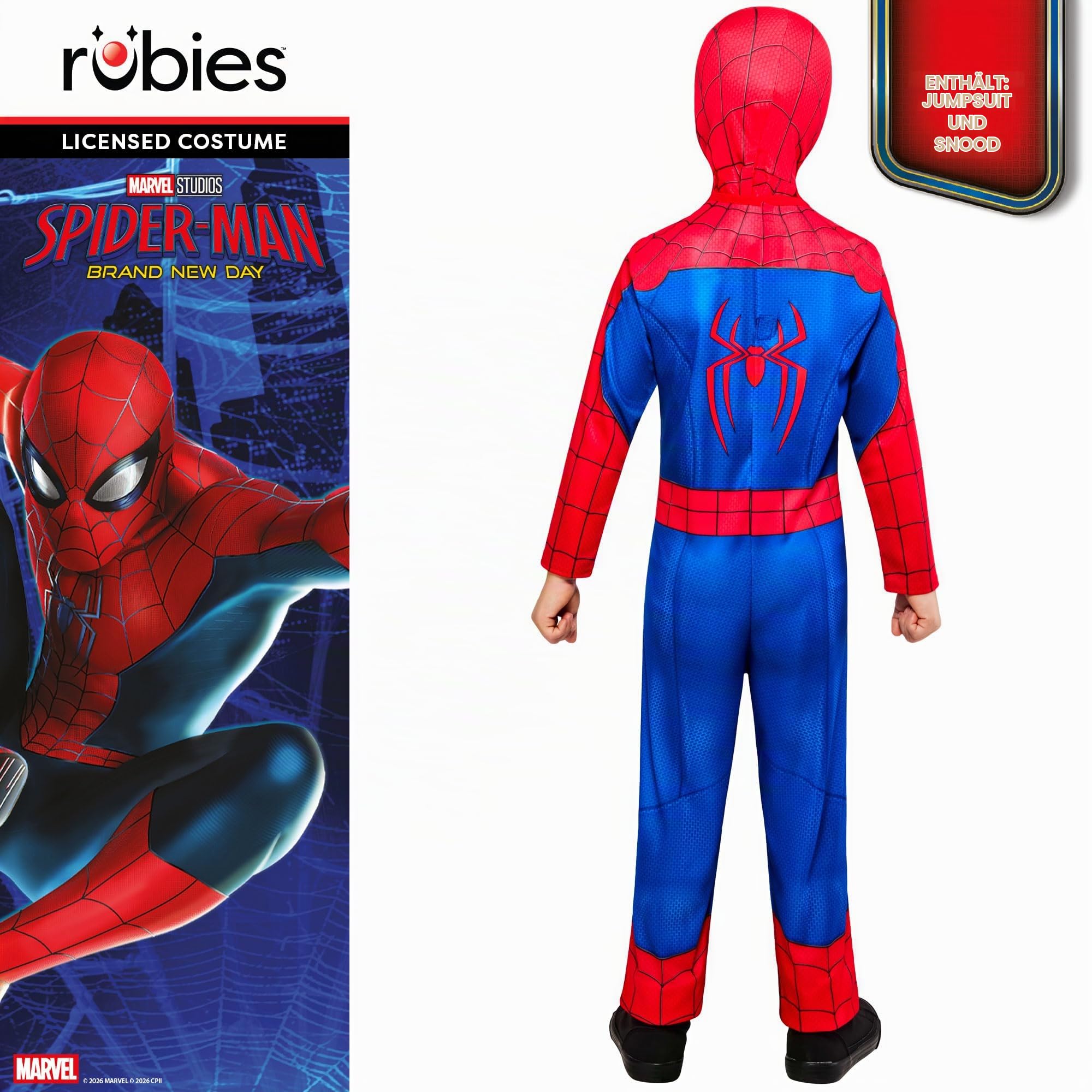 rubie-s-deluxe-spider-man-kinderkost-m-3-4-jahre-klassisch image 2