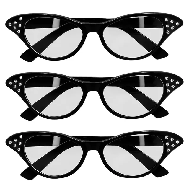 boland-accessories-partybrille-50er-jahre-schwarz-3-st-ck-brille image 1