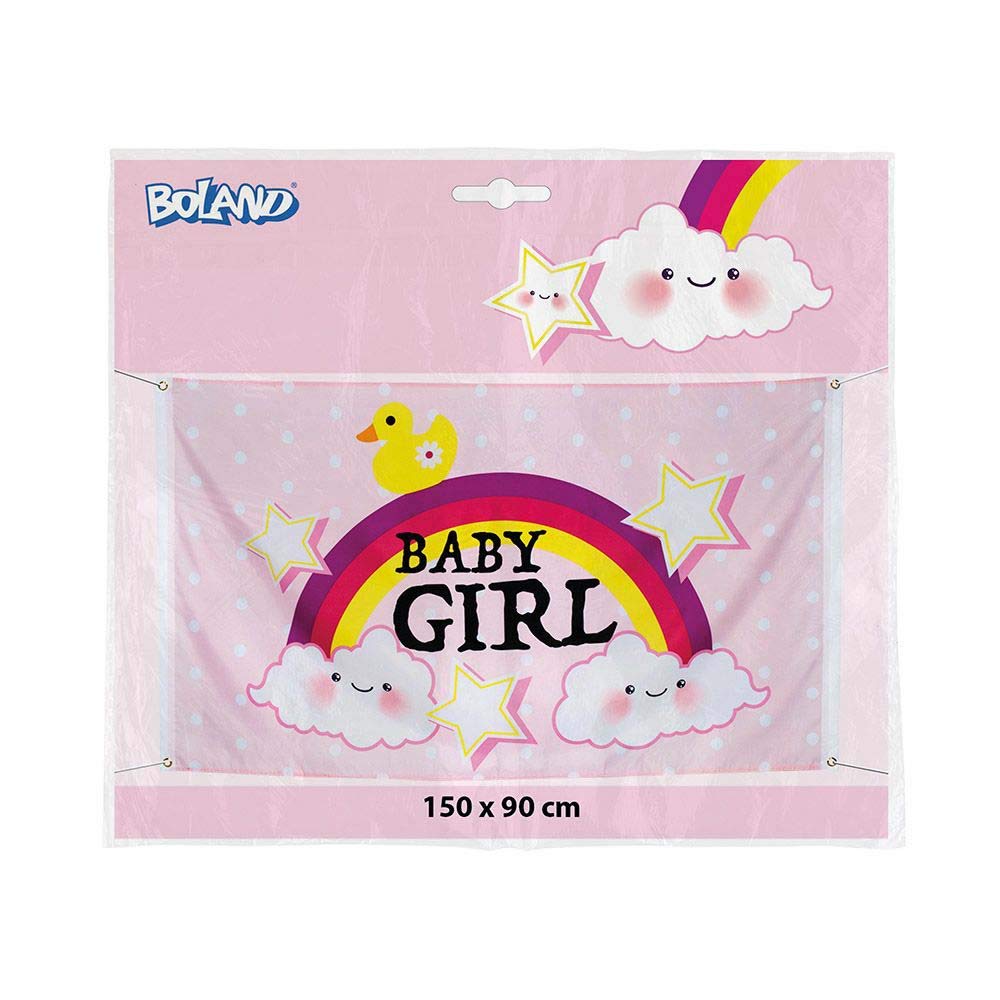 boland-53216-fahne-baby-girl-90x150-cm-rosa image 2