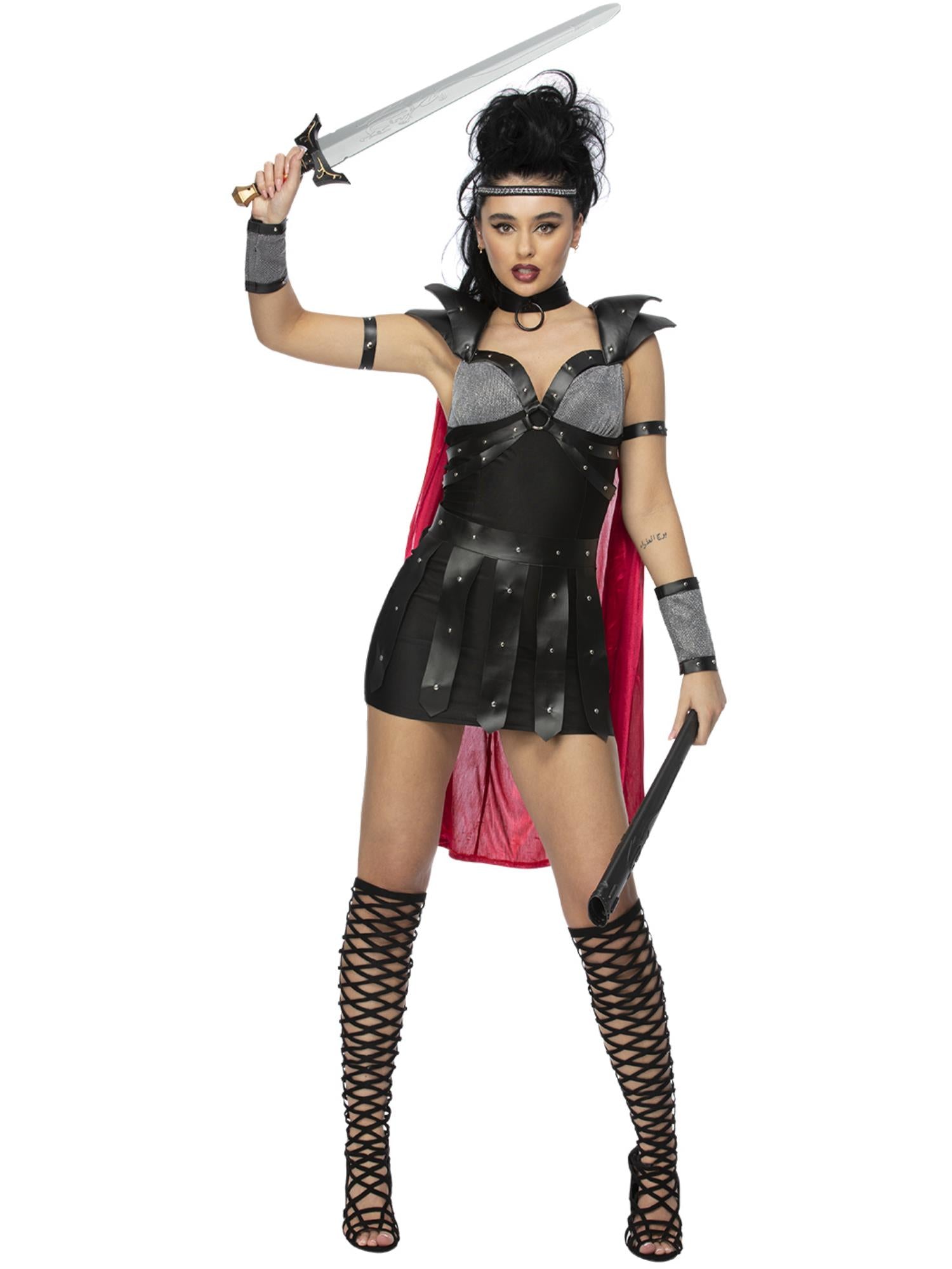 smiffys-fever-black-gladiator-kost-m-schwarz-damen image 1