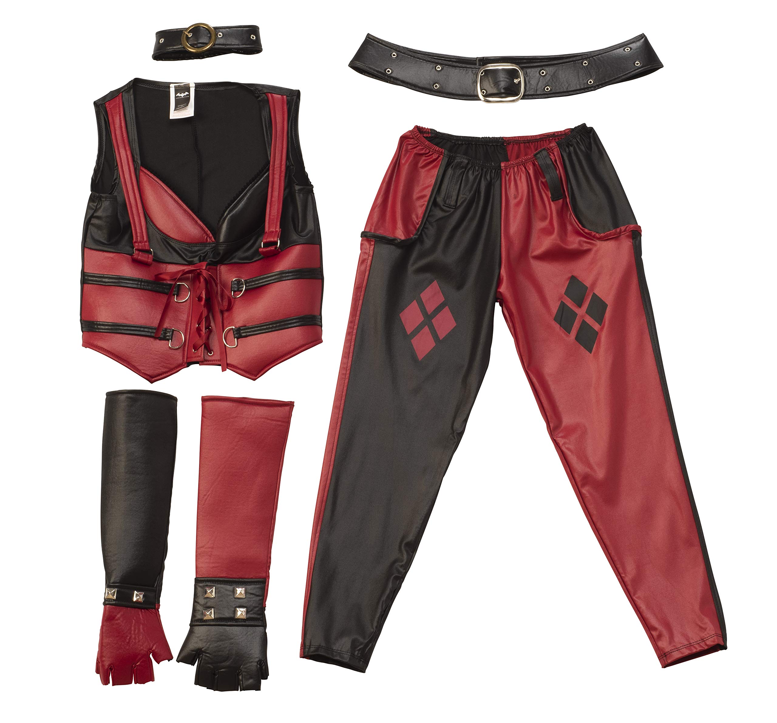 rubie-s-harley-quinn-arkham-city-kost-m-m-rot-blau-damen image 2