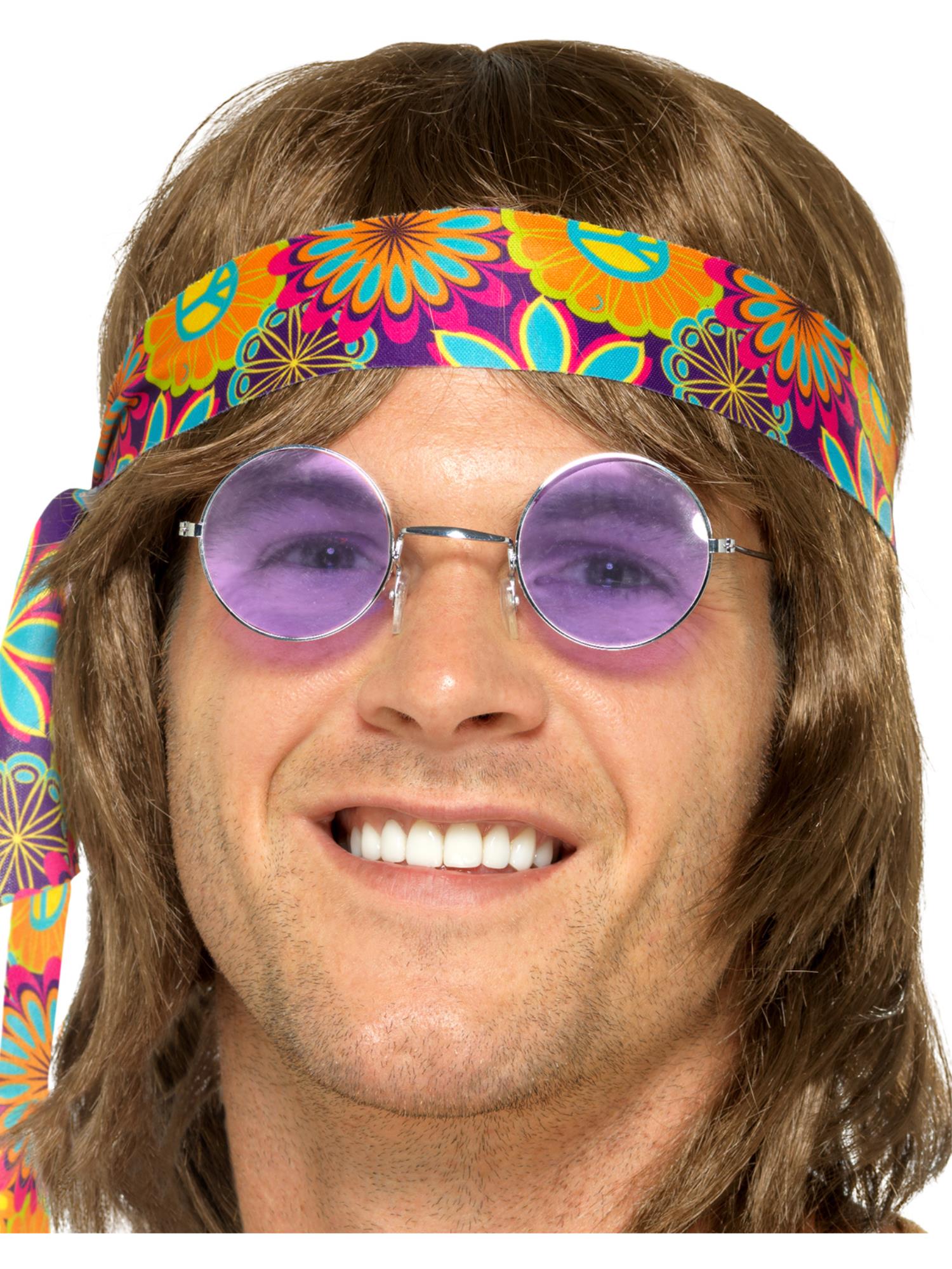 smiffys-fever-hippie-specs-brille-lila-runde-gl-ser-einheitsgr-e image 2