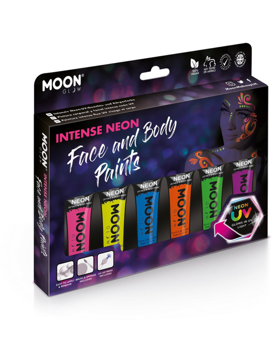 smiffys-makeup-fx-moon-glow-neon-uv-schminke-set-6-tlg image 1
