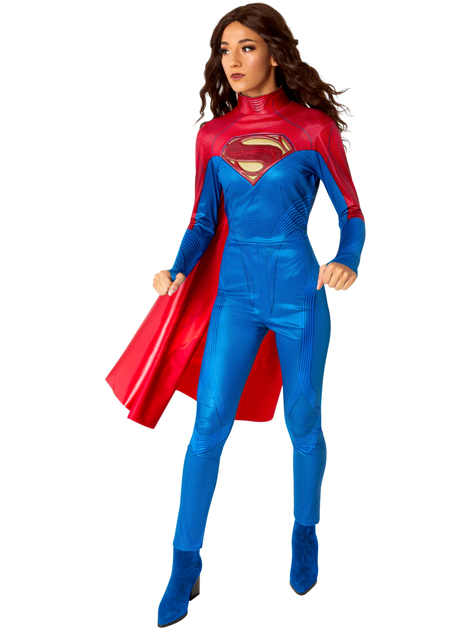 rubies-supergirl-kost-m-klassik-erwachsene-overall-cape image 3