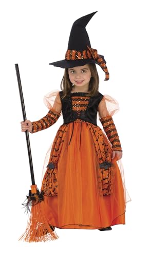 rubie-s-deluxe-hexenkost-m-m-dchen-orange-schwarz-gestreift image 6