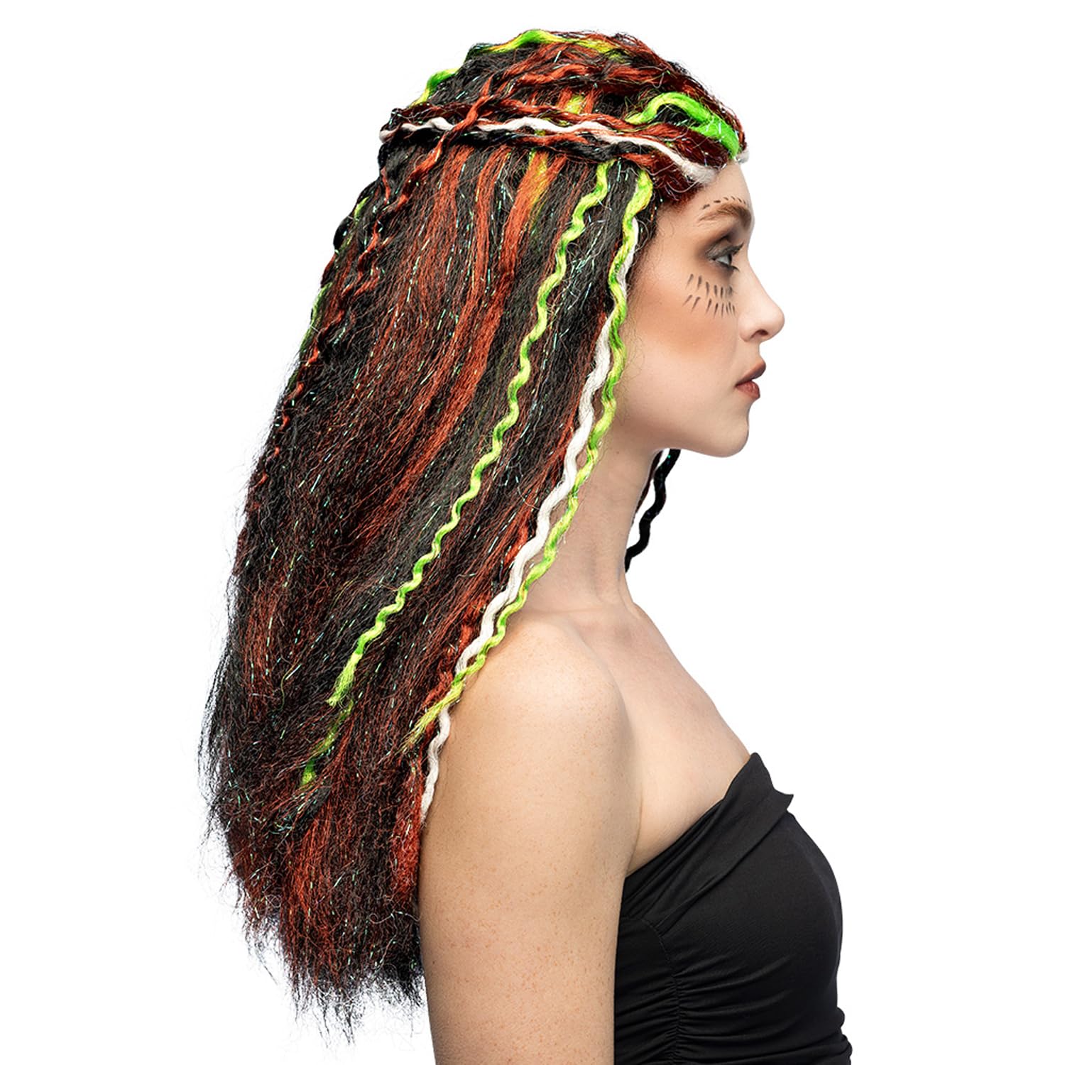 boland-85614-voodoo-per-cke-dreadlocks-schwarz-bunt image 3