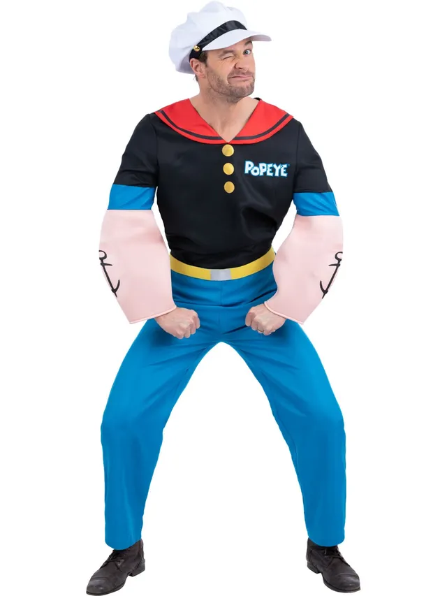 smiffys-fever-popeye-kost-m-herren-l-mit-muskeloberteil image 1