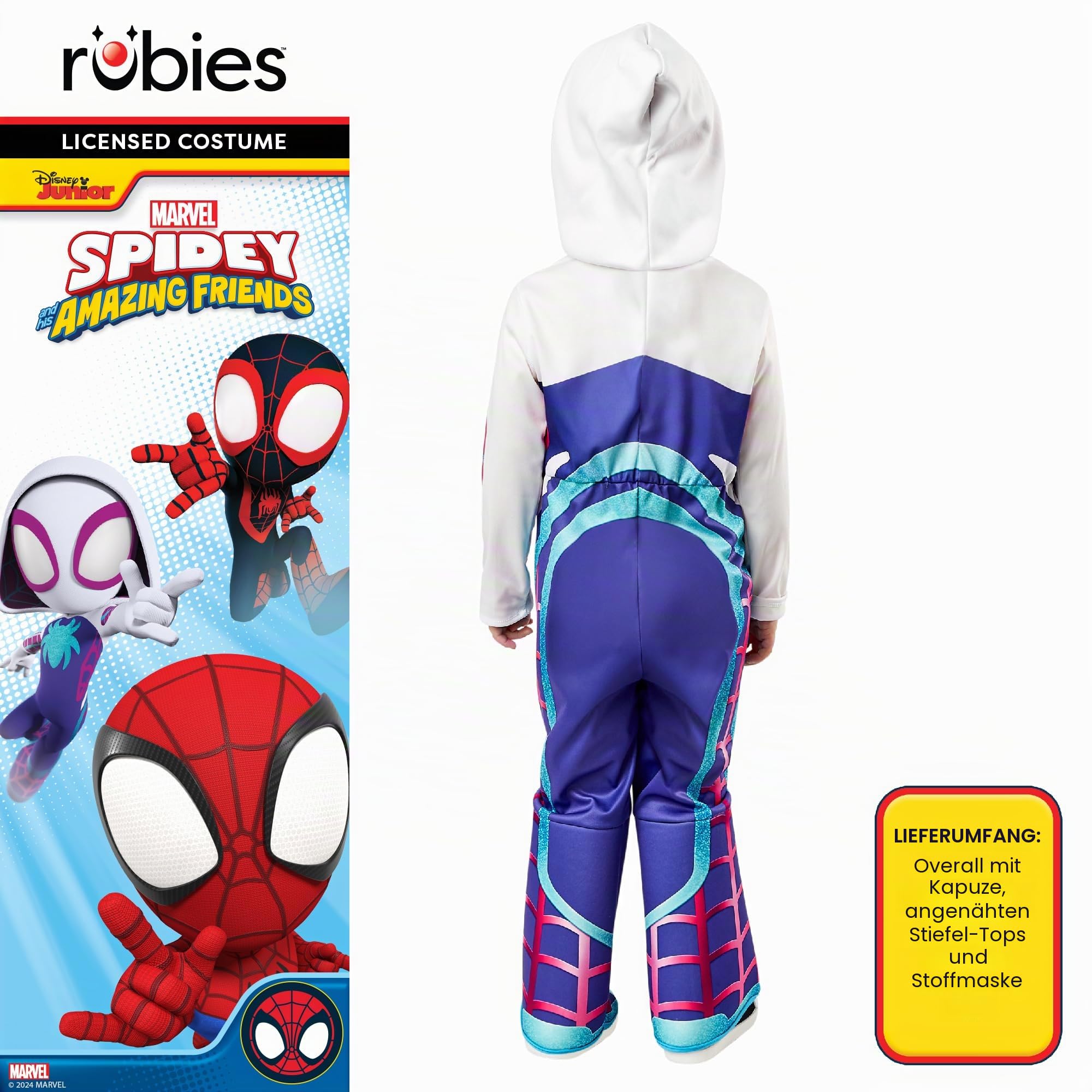 rubie-s-deluxe-ghost-spider-kleinkindkost-m-3-4-jahre image 2