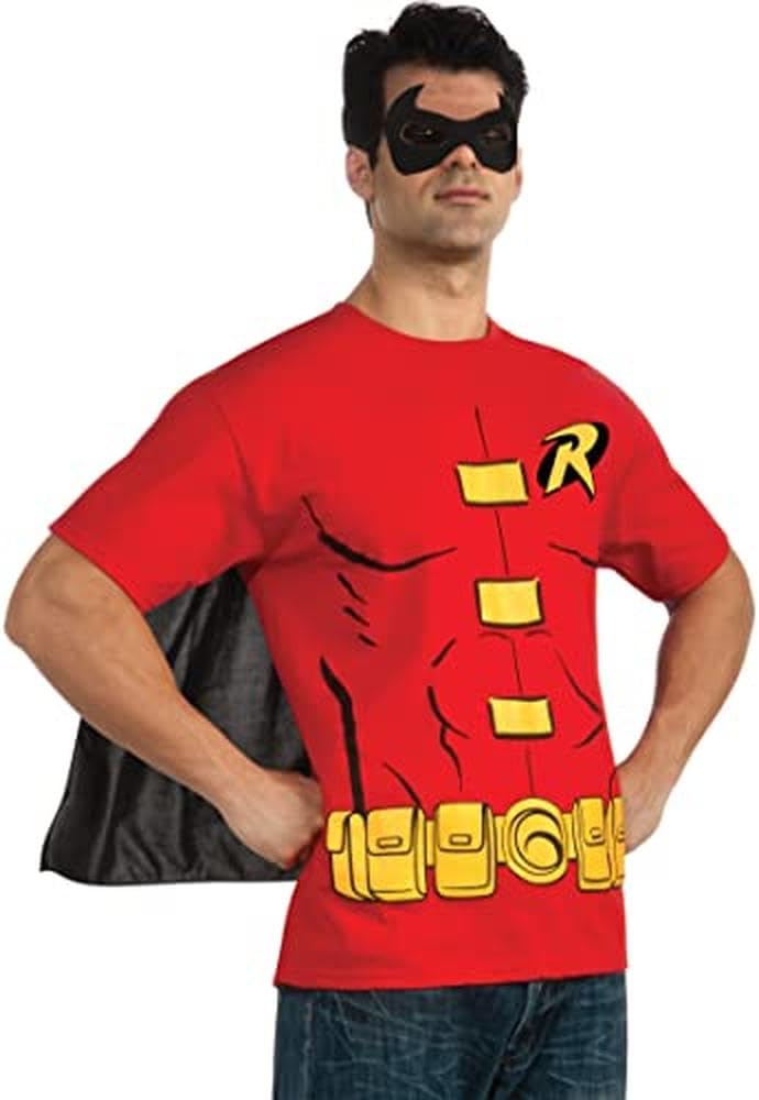 rubie-s-robin-deluxe-t-shirt-kost-m-gr-l-mit-cape-maske image 5