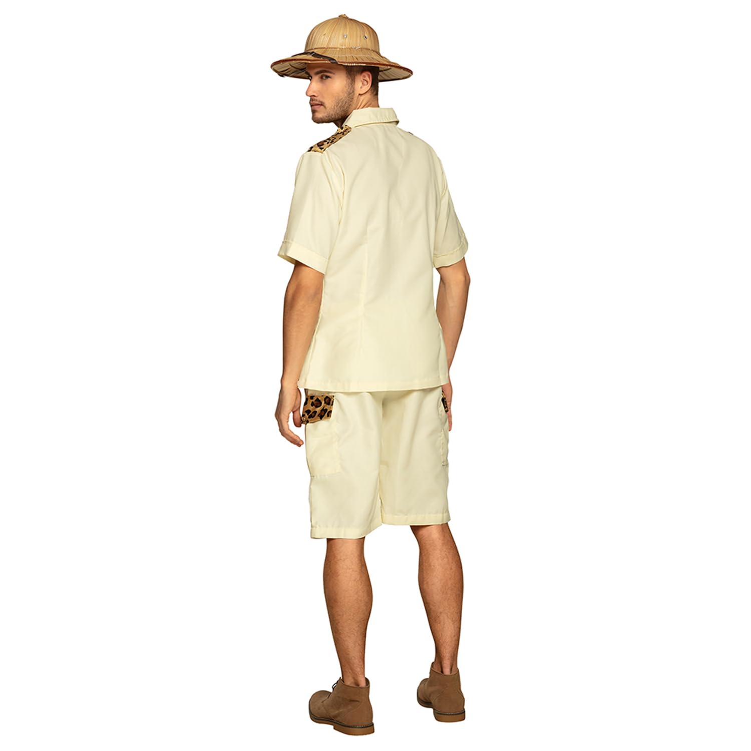 boland-83882-kost-m-safari-mann-m-l-beige-hemd-shorts image 2