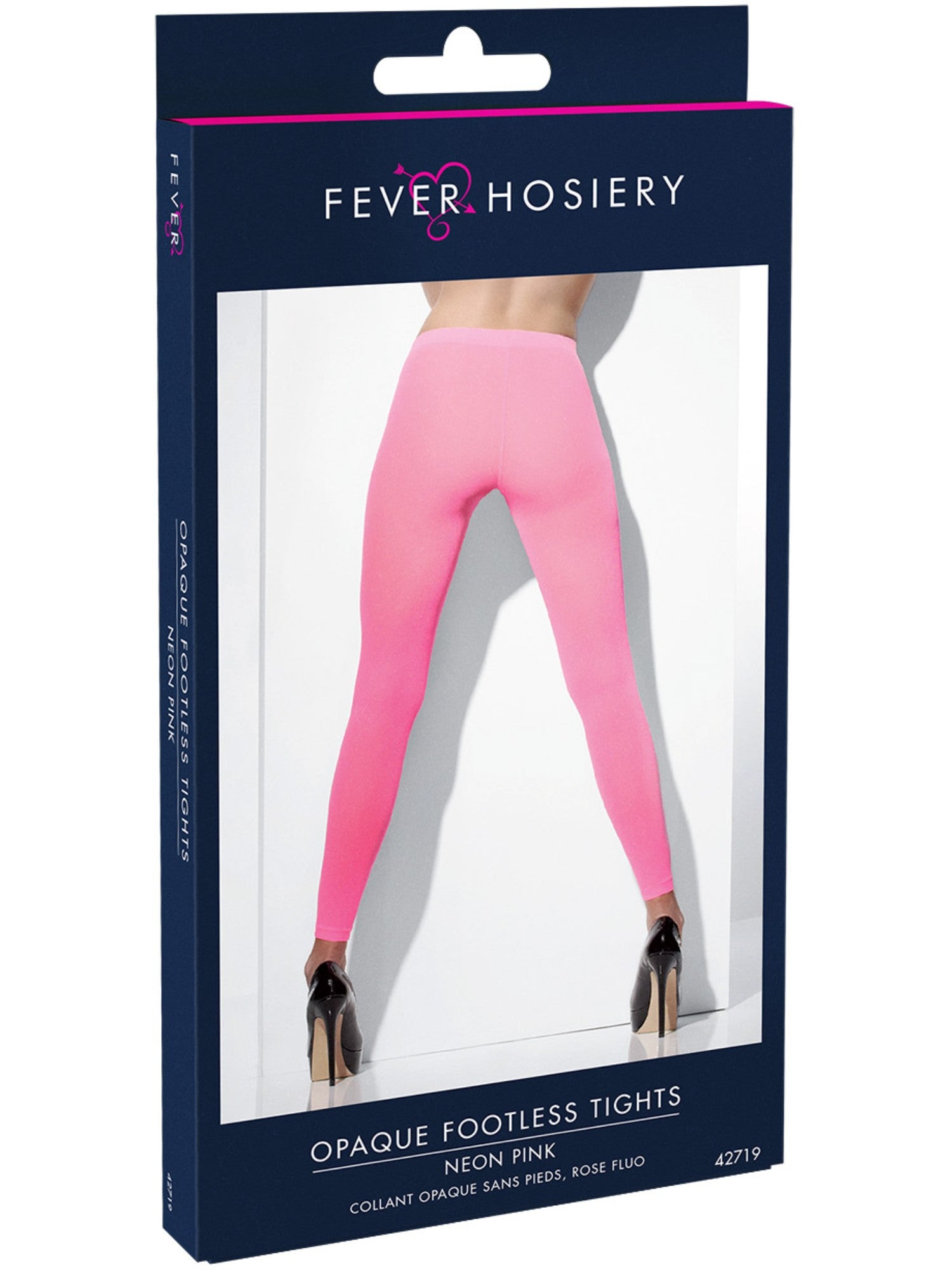 smiffys-fever-fu-lose-strumpfhose-neonpink-blickdicht-damen image 2