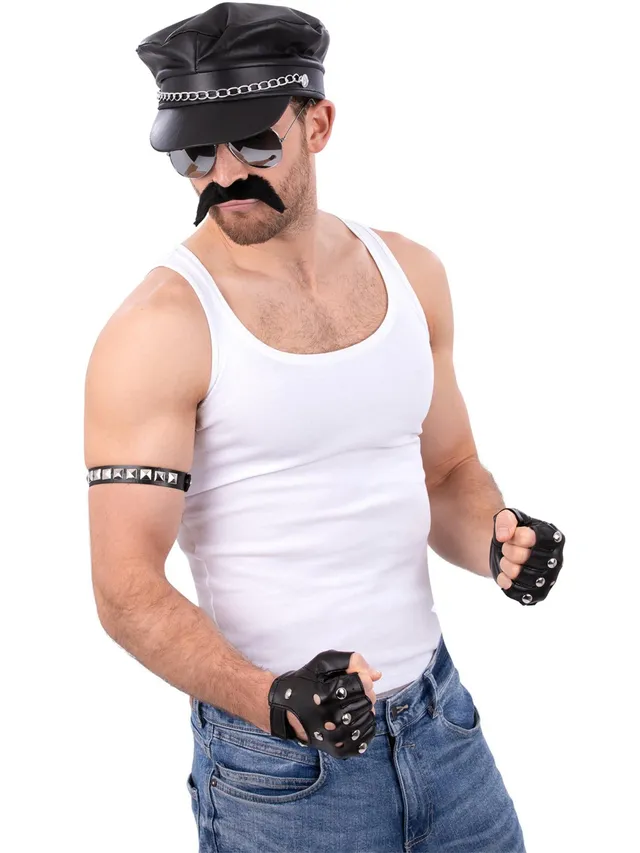 smiffys-fever-80s-rock-icon-kit-hut-brille-schwarz image 1