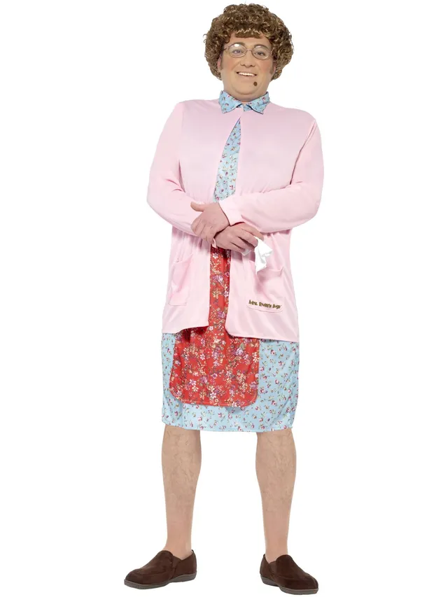 smiffys-fever-mrs-brown-kost-m-herren-per-cke-gr-m image 1